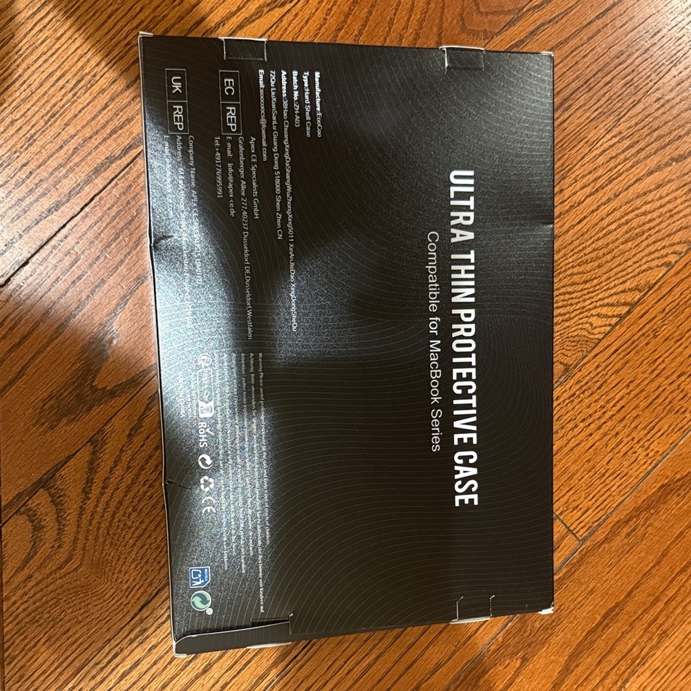 Amazon Black Ultra Thin Protective Case for MacBook Air 13 inch